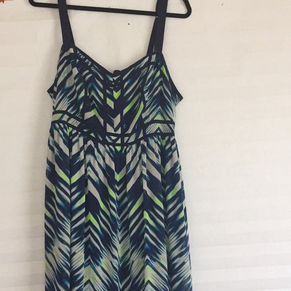 Navy blue maxi with adjustable straps
